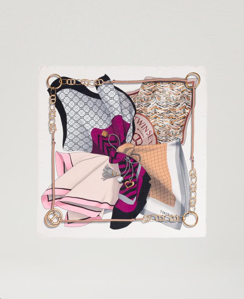 Scee by twin set Kefiah con mix di stampe Sottocosto