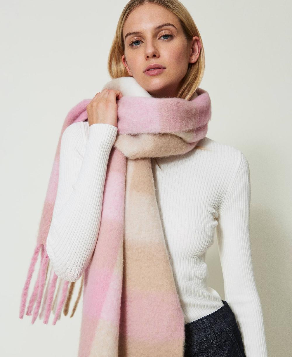 Scee by twin set Stola in panno jacquard