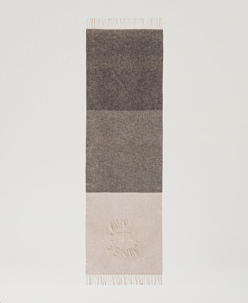 Scee by twin set Stola in panno con frange Offerta