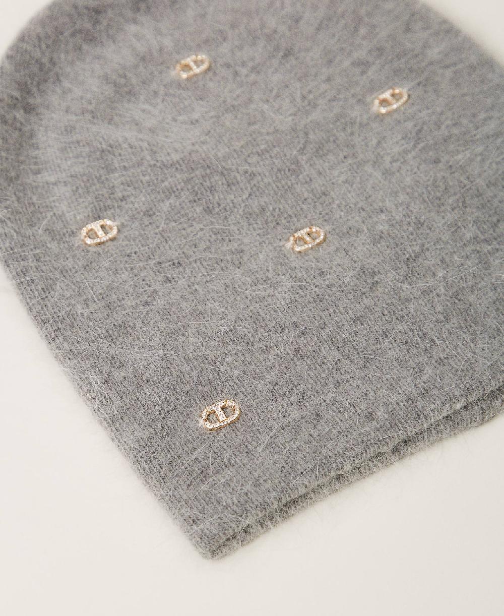 Scee by twin set Cuffia in maglia con Oval T Saldi