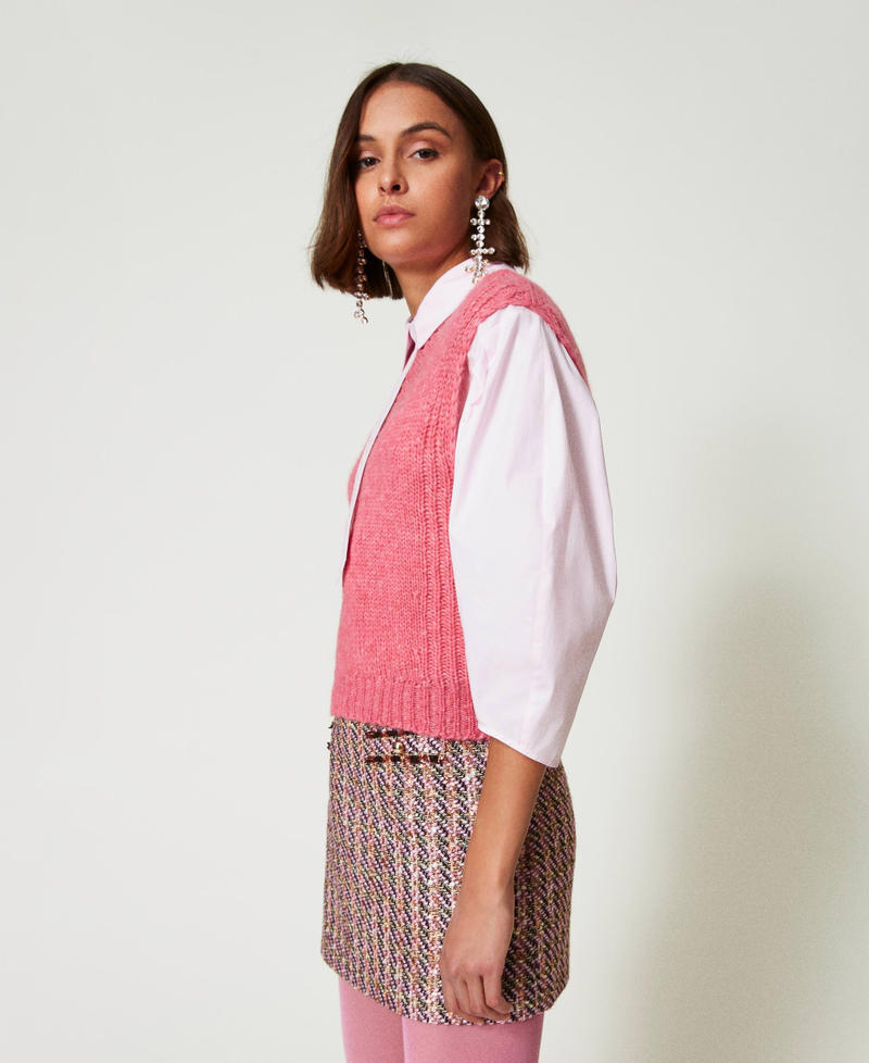 Scee by twin set Gilet in misto lana seamless Acquista Ora