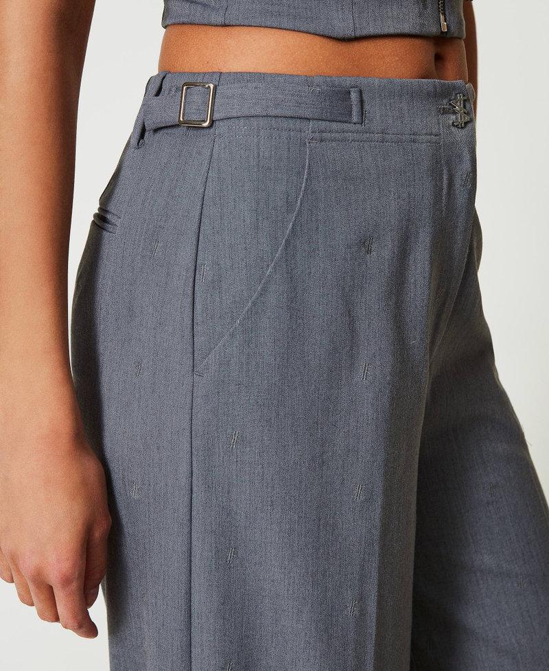 Scee by twin set Pantaloni a palazzo MYFO con ricamo Fino Al -60%