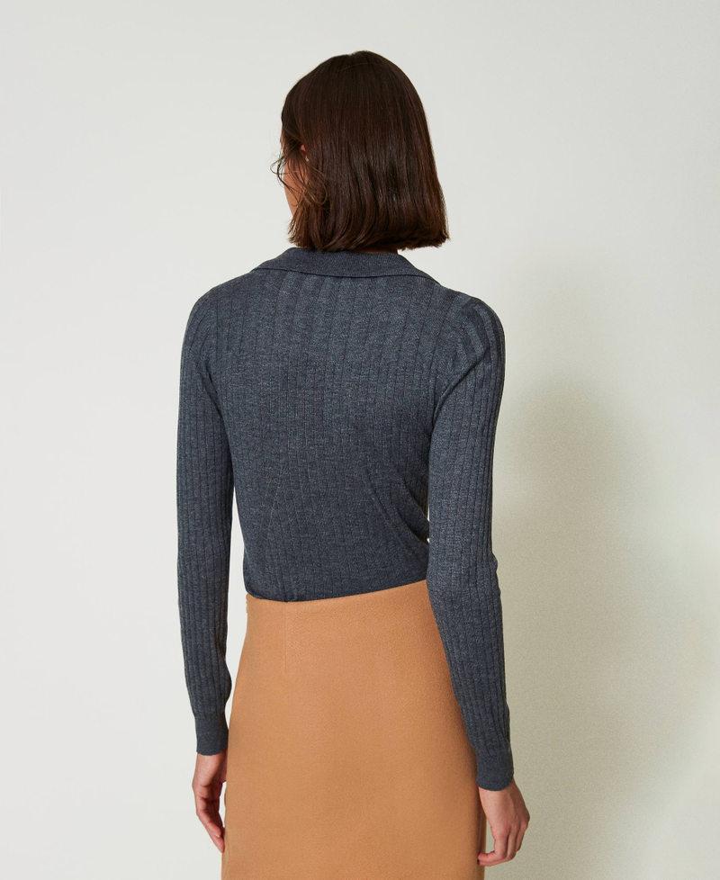 Scee by twin set Maglia a coste con ricamo Shopping Online