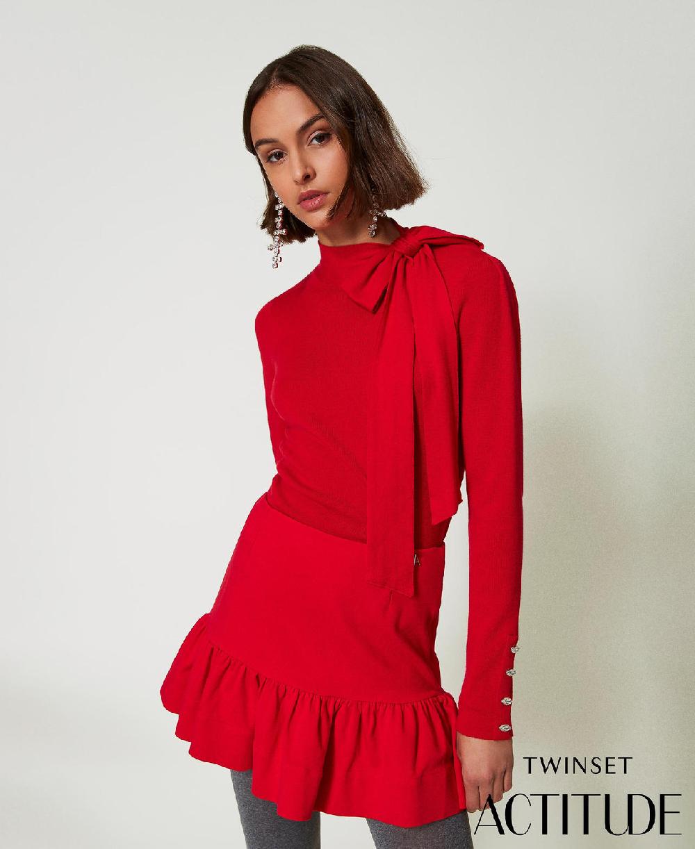 Scee by twin set Minigonna con balza Presa