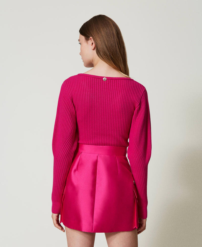 Scee by twin set Minigonna in twill mikado Economico