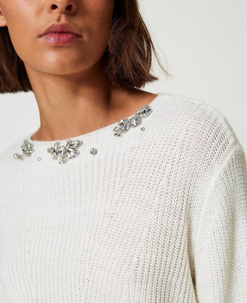 Scee by twin set Maglia con ricami fatti a mano Saldi