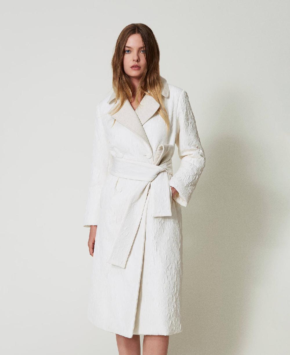 Scee by twin set Cappotto doppiopetto goffrato Hotsell