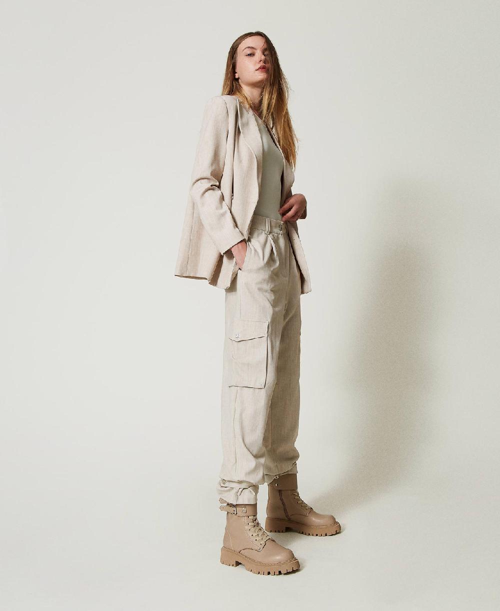 Scee by twin set Pantaloni cargo MYFO con ricamo I Più Venduti