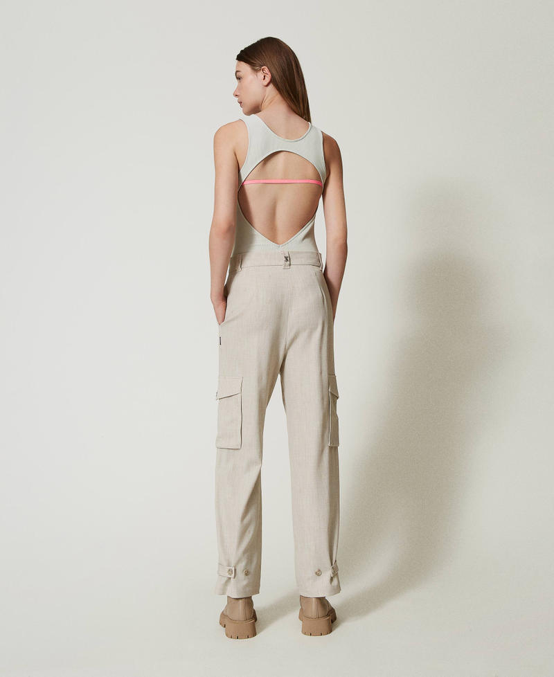 Scee by twin set Pantaloni cargo MYFO con ricamo I Più Venduti
