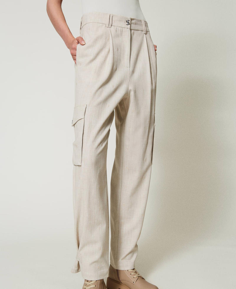 Scee by twin set Pantaloni cargo MYFO con ricamo I Più Venduti