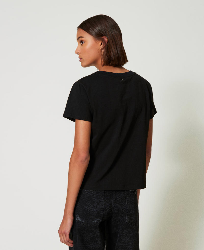 Scee by twin set T-shirt con ricami in organza Vendite Flash