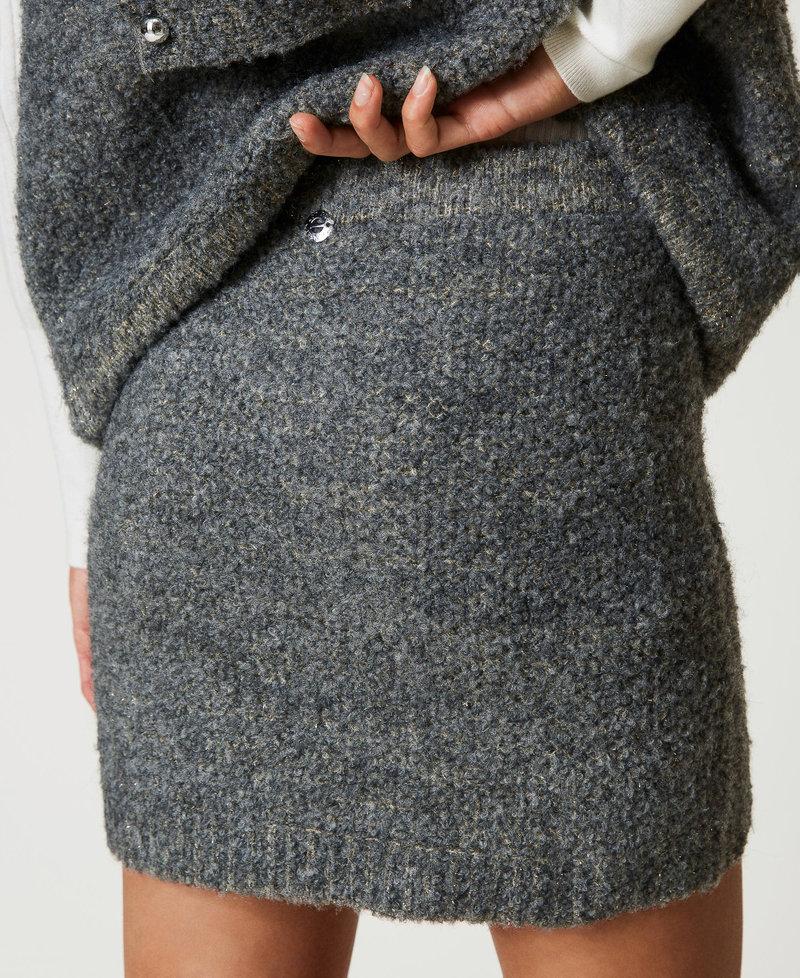 Scee by twin set Minigonna in maglia bouclé riciclata Moda