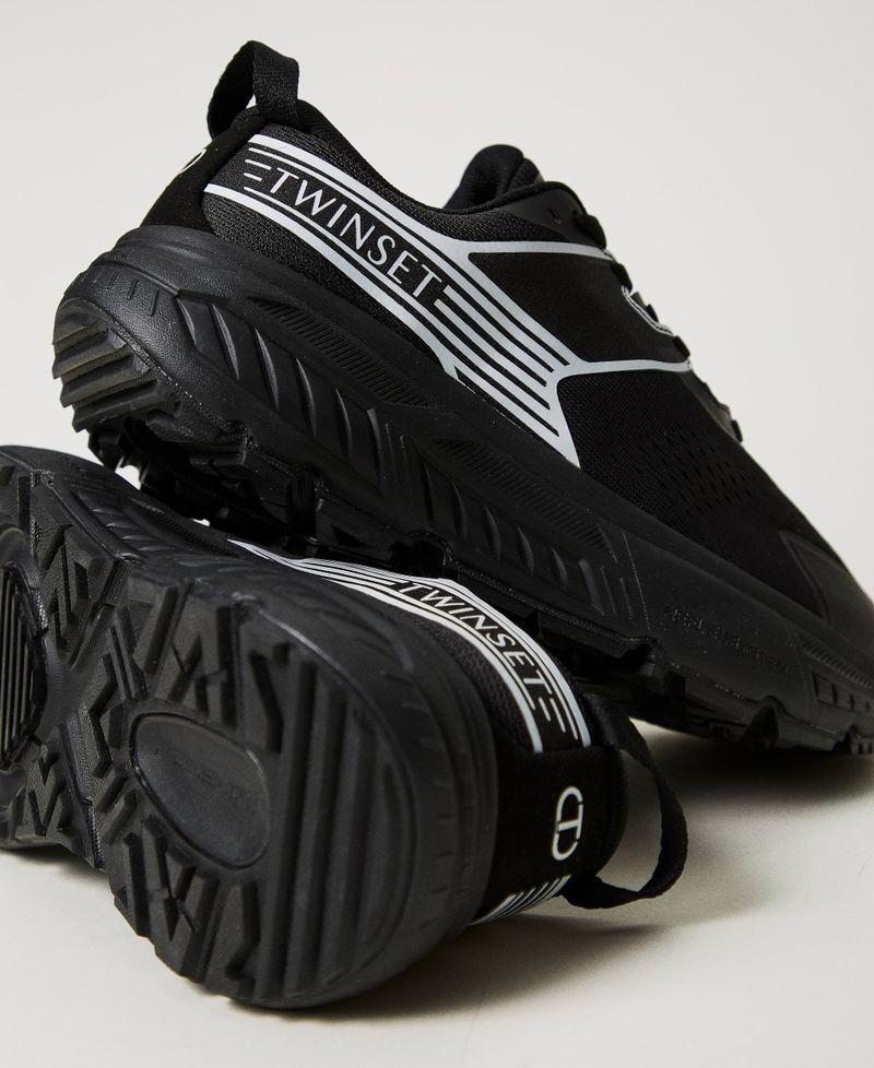 Scee by twin set Sneakers Fessura a righe con logo a contrasto In Linea