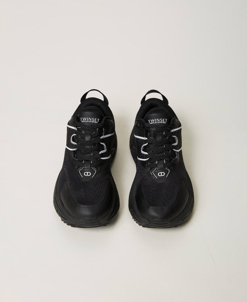 Scee by twin set Sneakers Fessura a righe con logo a contrasto In Linea