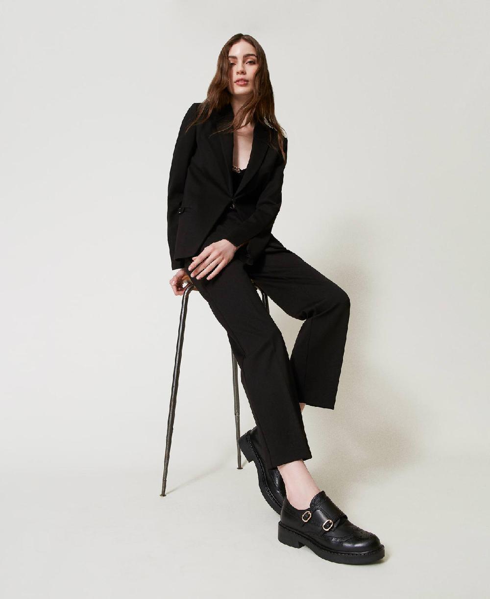 Scee by twin set Scarpe in pelle con cinturini