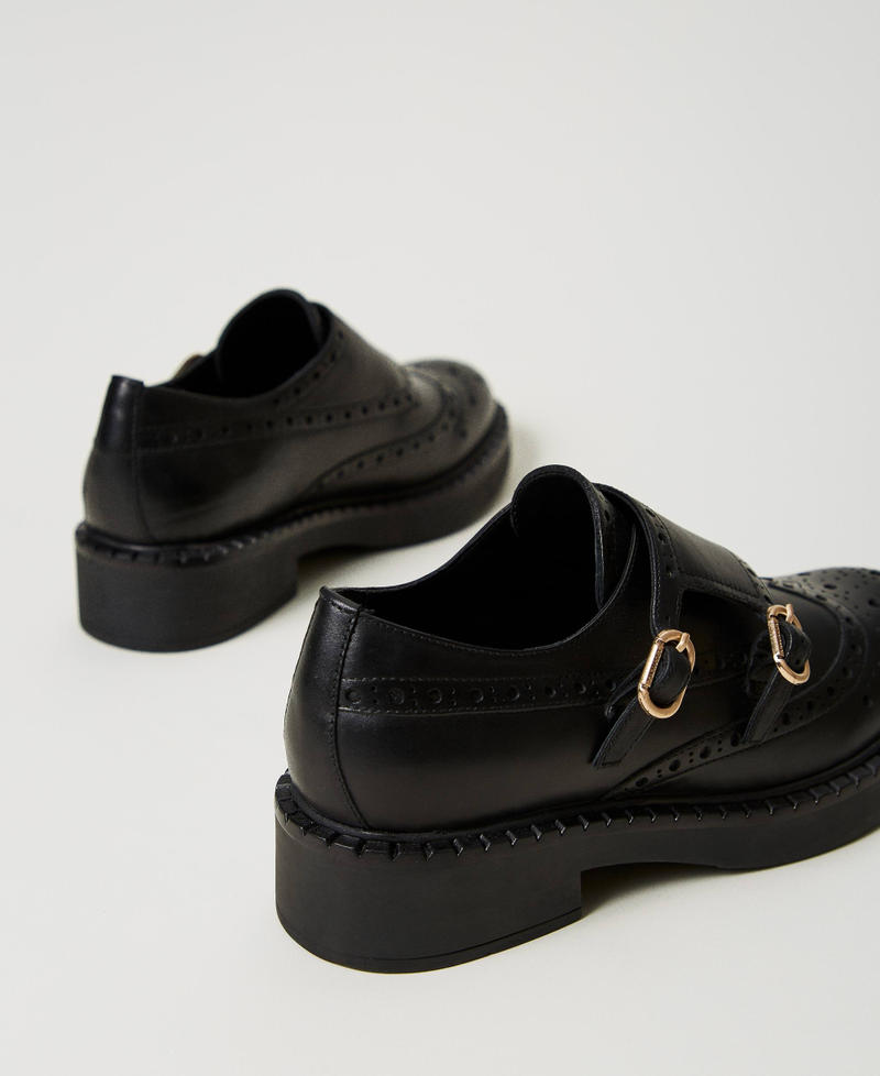 Scee by twin set Scarpe in pelle con cinturini Smaltimento dello stoccaggio
