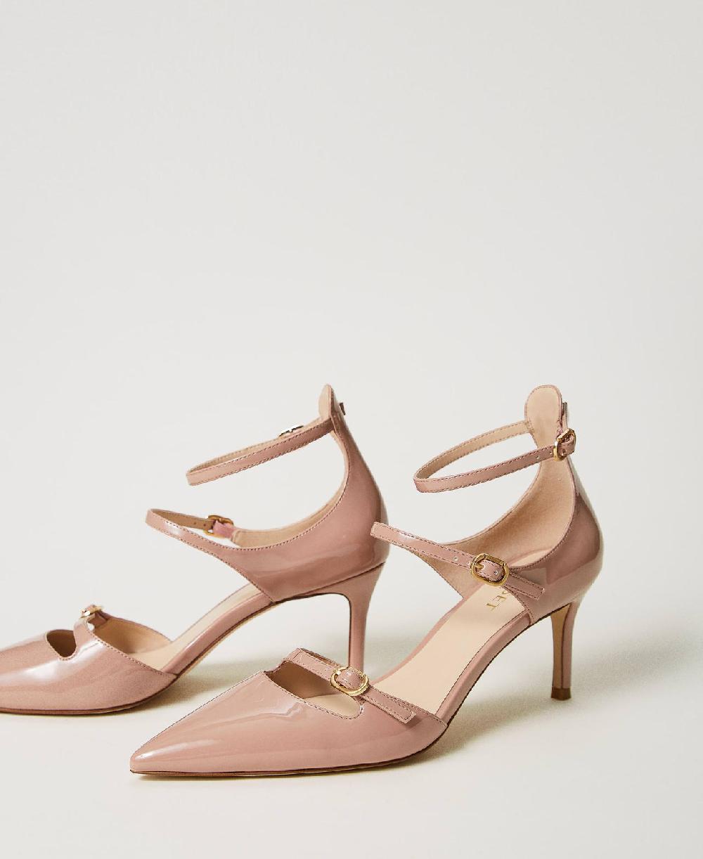 Scee by twin set Décolleté in vernice con cinturini Spedizione Gratuita