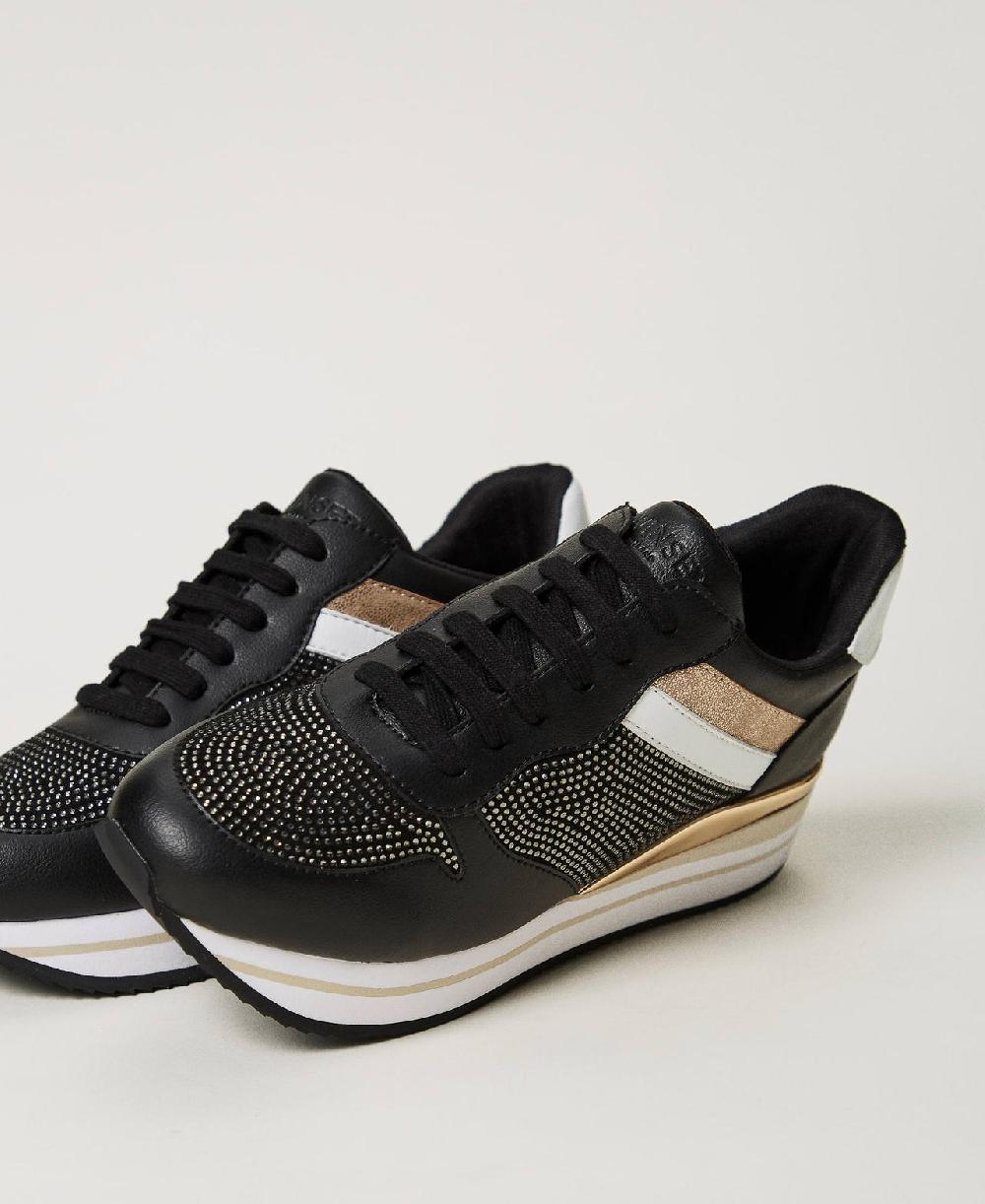 Scee by twin set Sneakers running con strass Consegna Veloce