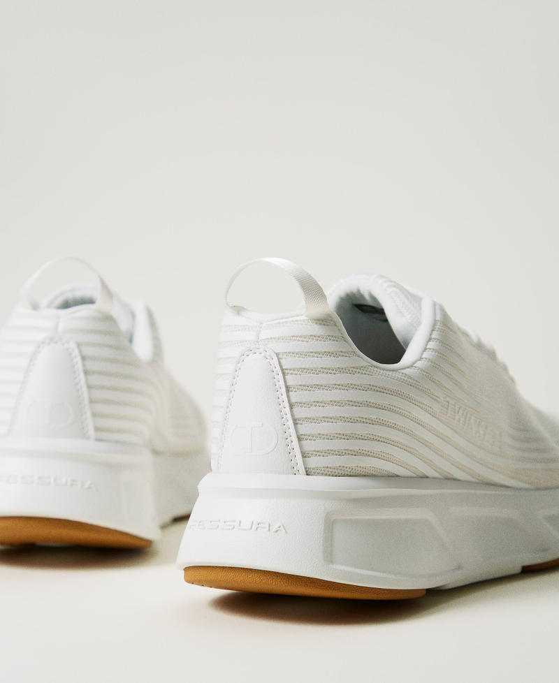 Scee by twin set Sneakers Fessura a righe con logo Convenienza