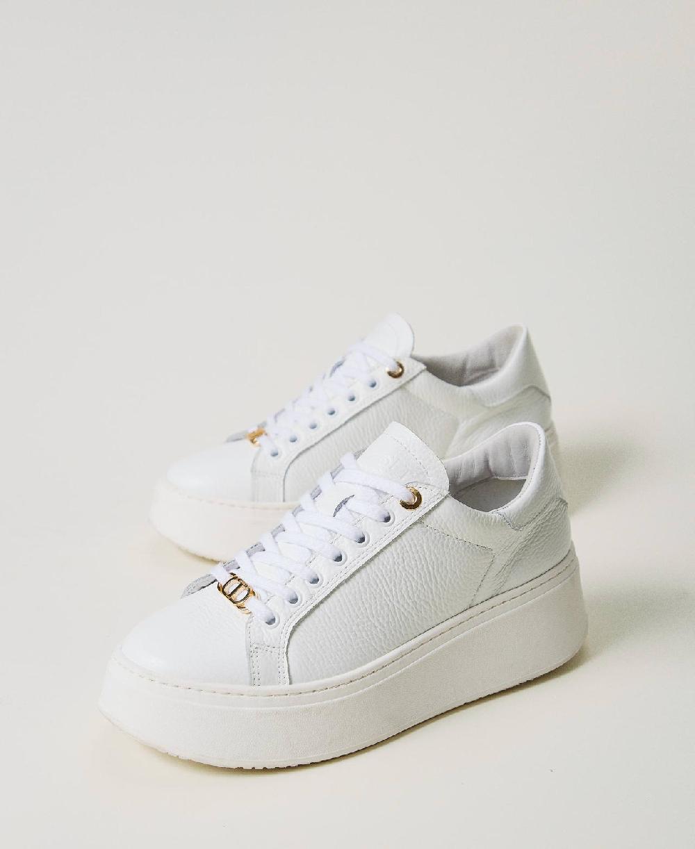 Scee by twin set Sneakers in pelle Vendita Calda