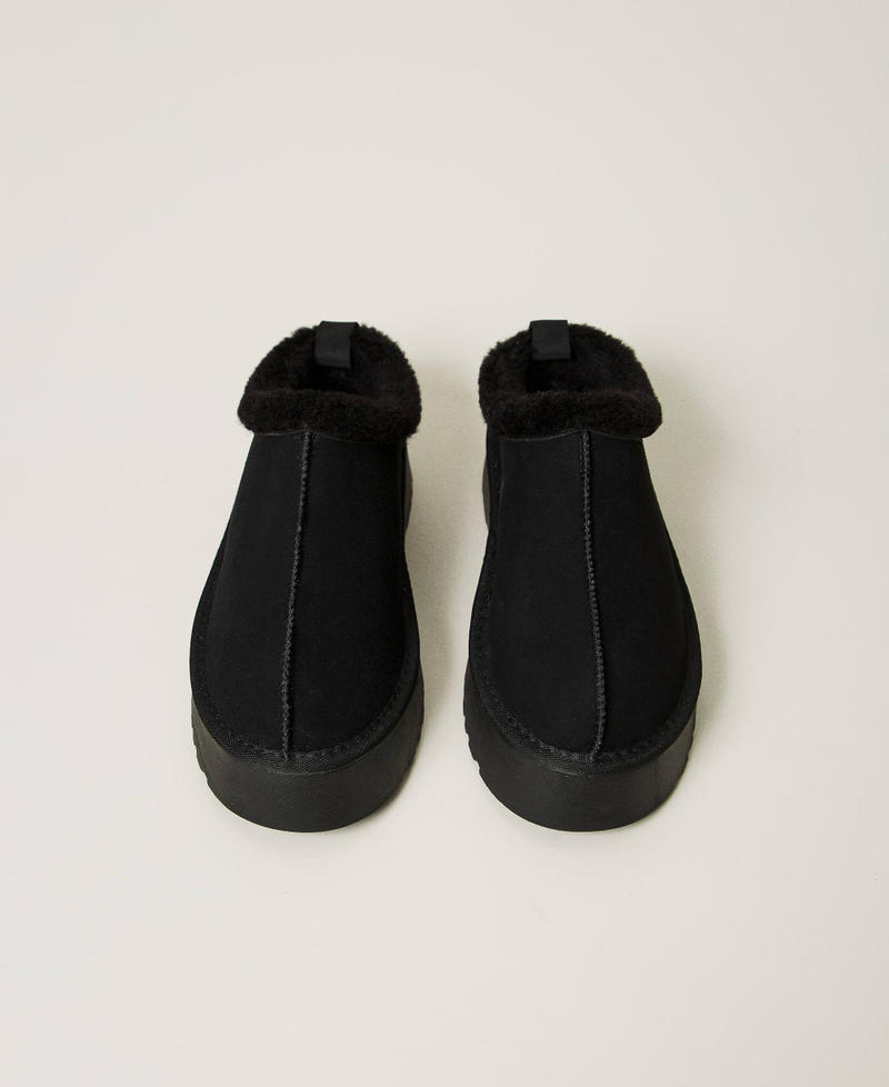 Scee by twin set Scarpe sabot con faux fur Vendita Economica