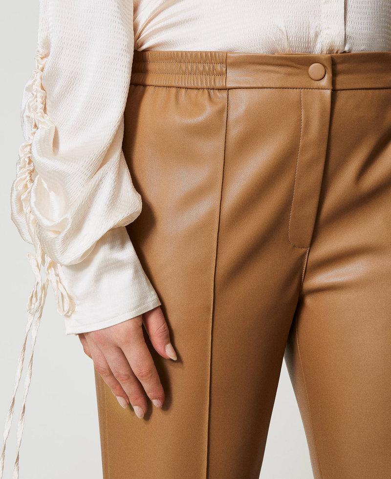 Scee by twin set Pantaloni effetto pelle con elastico Pezzi Unici