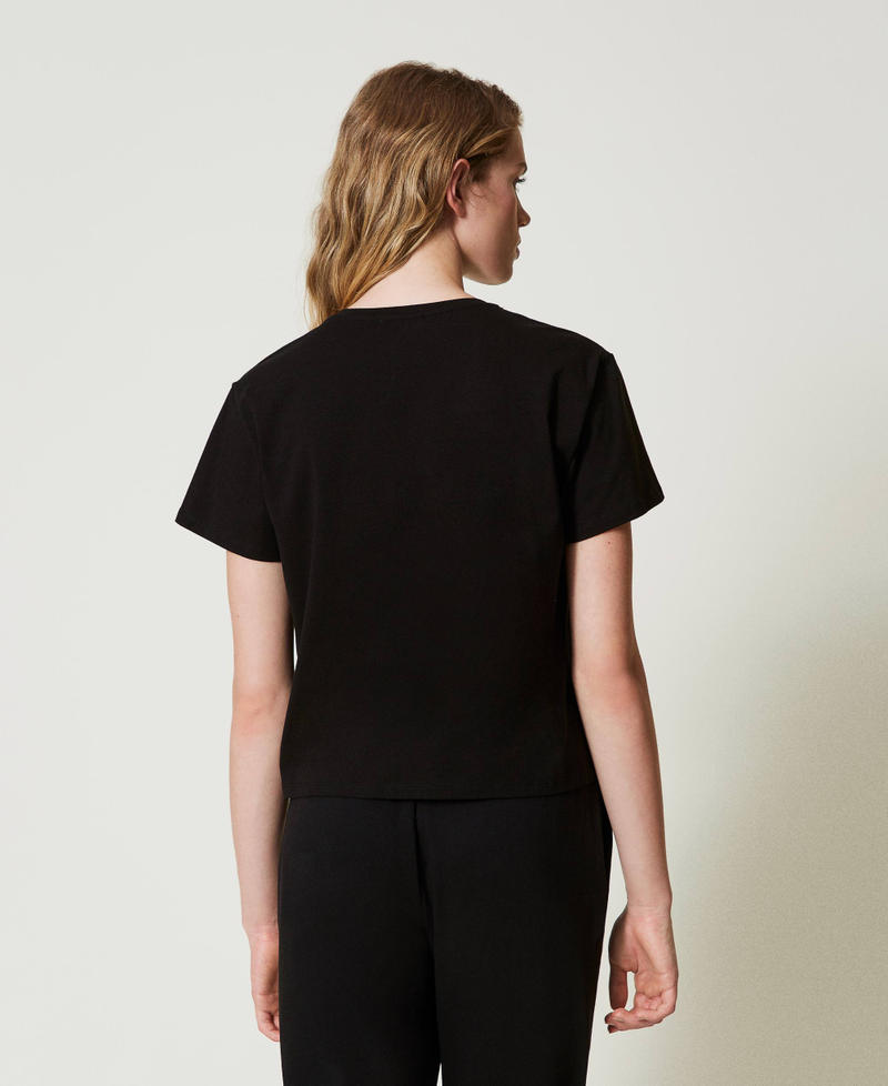 Scee by twin set T-shirt con morsetto a cuore Acquista Ora