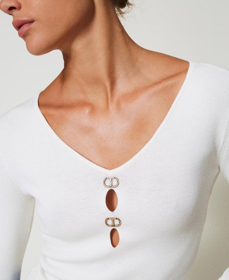 Scee by twin set Maglia doppio uso con Oval T Affare Del Giorno