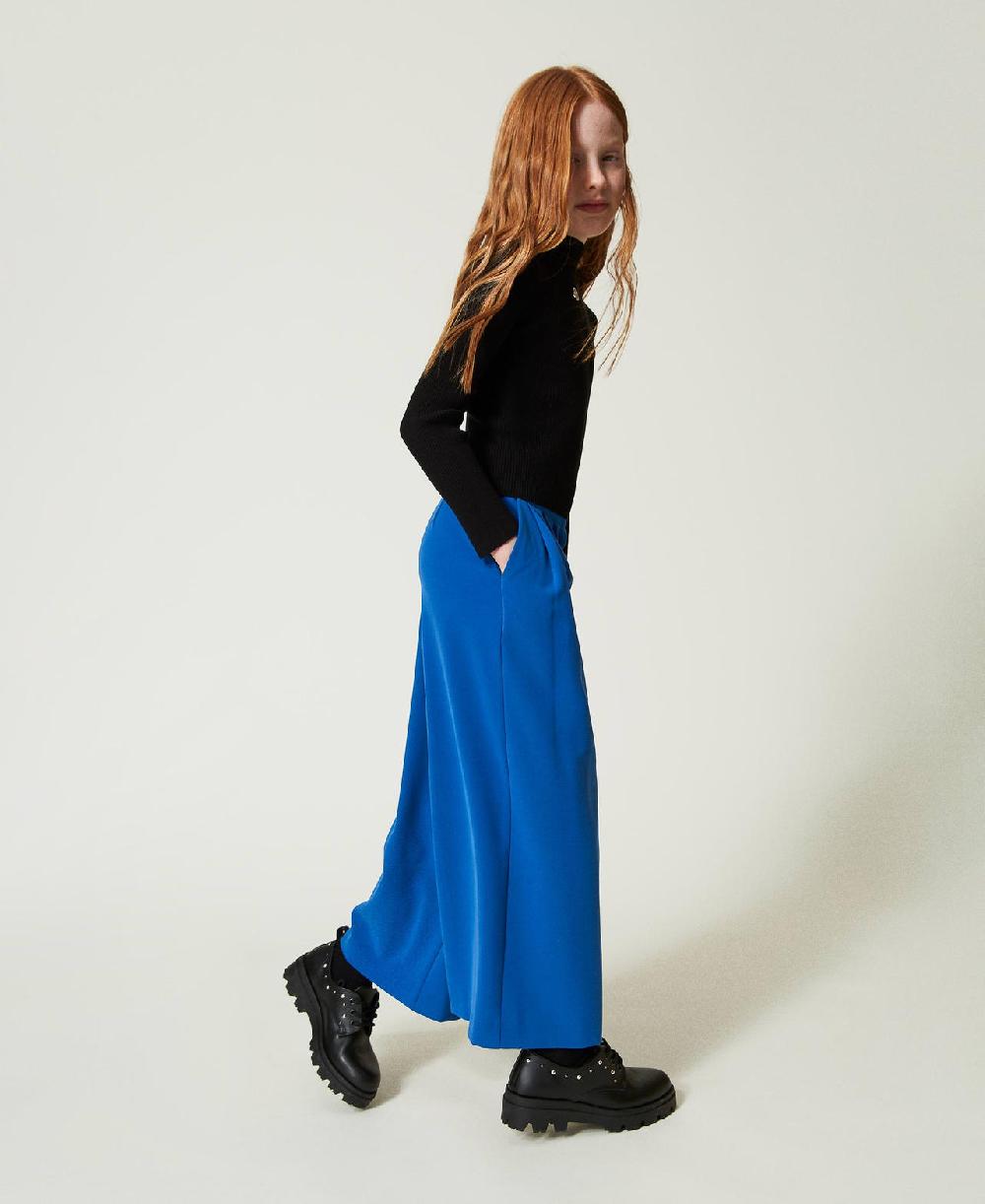Scee by twin set Pantaloni a palazzo in flanella Sottocosto