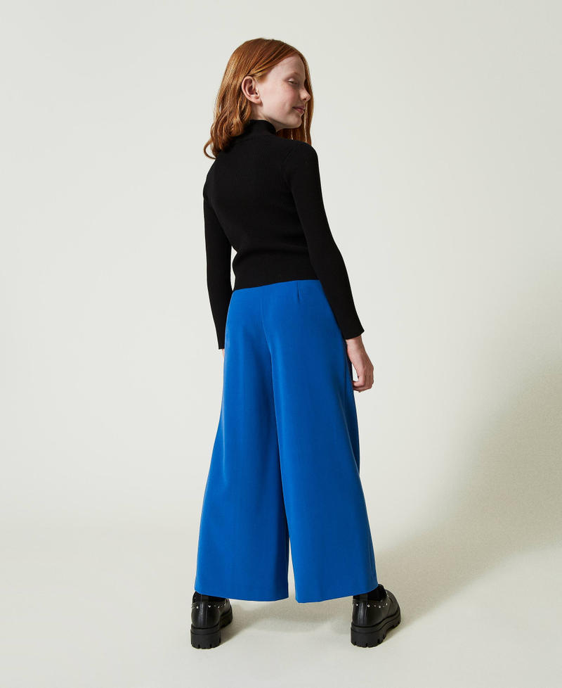 Scee by twin set Pantaloni a palazzo in flanella Sottocosto