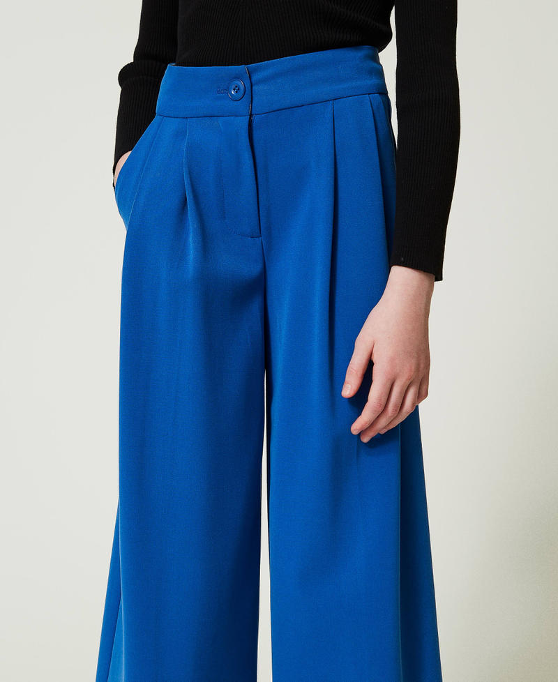 Scee by twin set Pantaloni a palazzo in flanella Sottocosto
