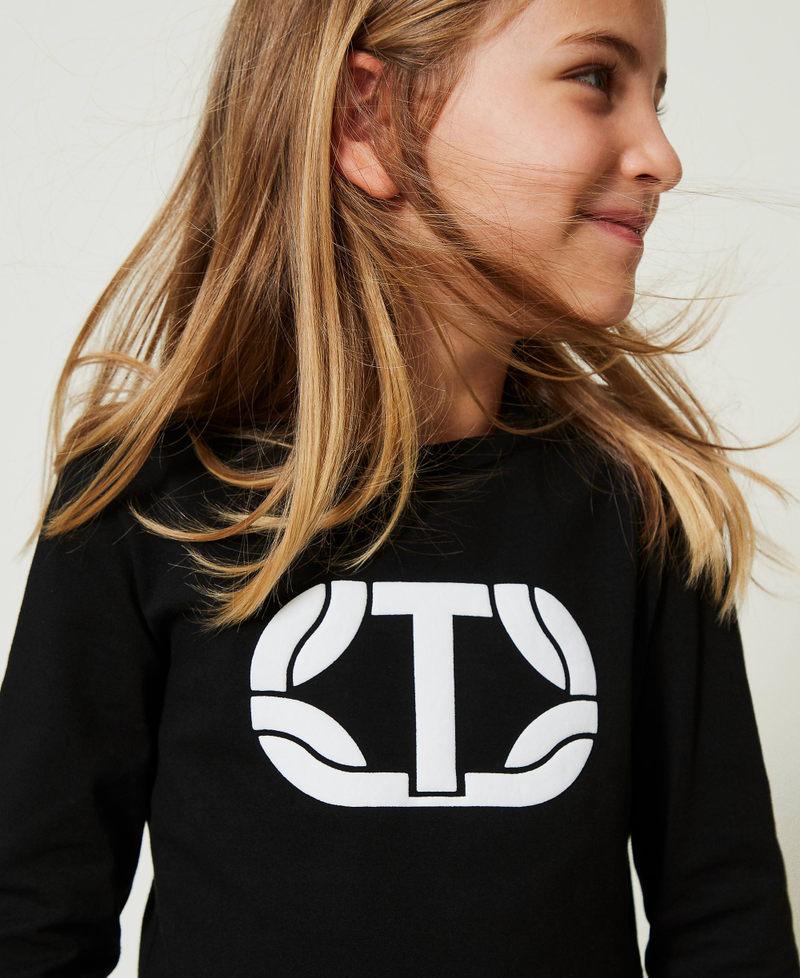 Scee by twin set T-shirt cropped con logo gommato Novità