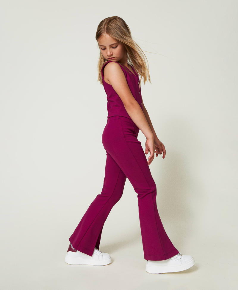 Scee by twin set Pantaloni flare con spacco Offerte