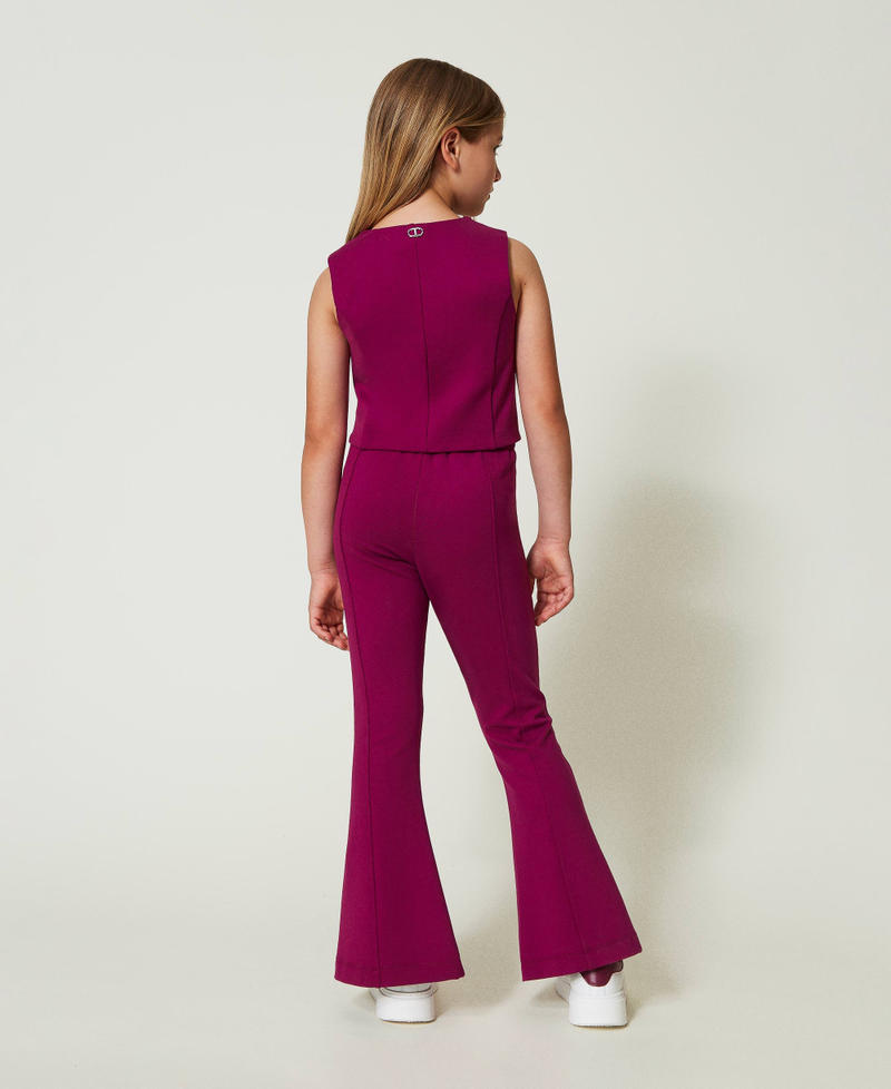 Scee by twin set Pantaloni flare con spacco Offerte