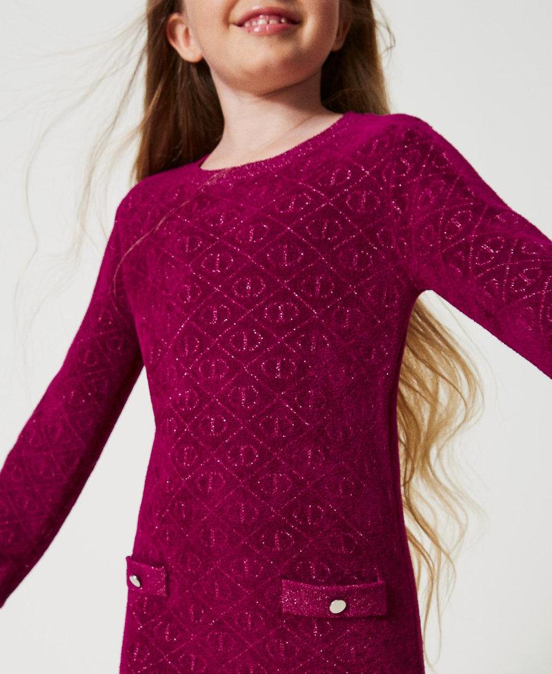 Scee by twin set Abito corto in maglia jacquard con Oval T I Più Venduti