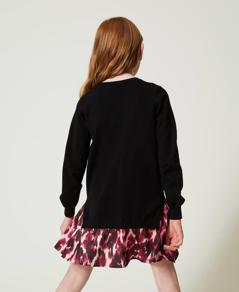 Scee by twin set Abito corto in maglia con inserto stampato Negozio