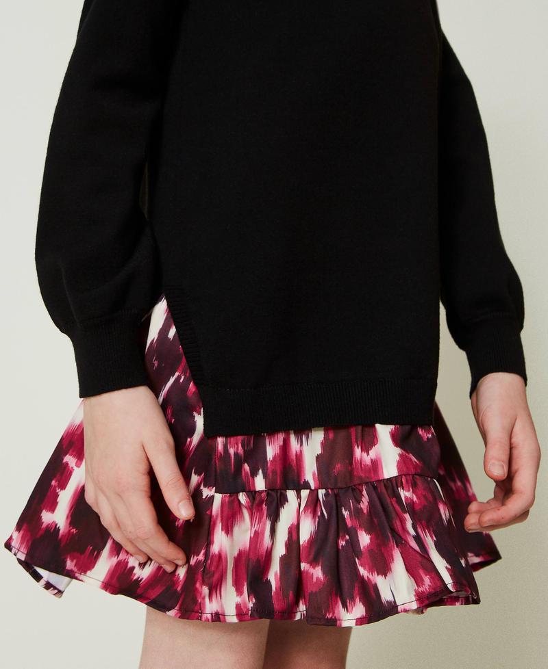 Scee by twin set Abito corto in maglia con inserto stampato Negozio