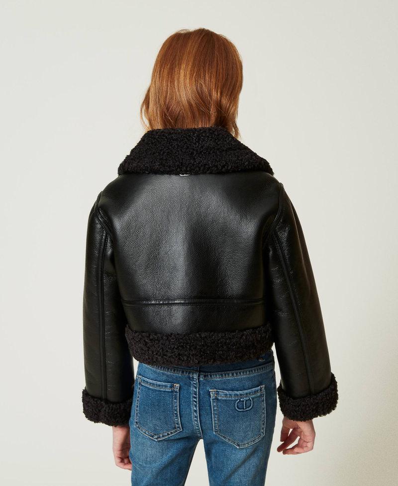 Scee by twin set Giacca aviatore con faux fur 2025