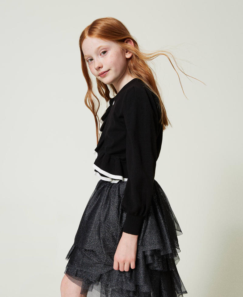 Scee by twin set Maglia regular con doppia balza Qualità