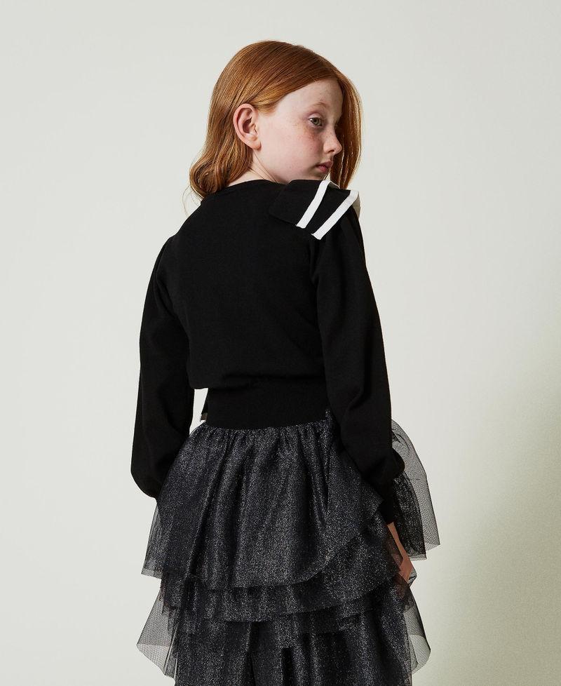 Scee by twin set Maglia regular con doppia balza Qualità