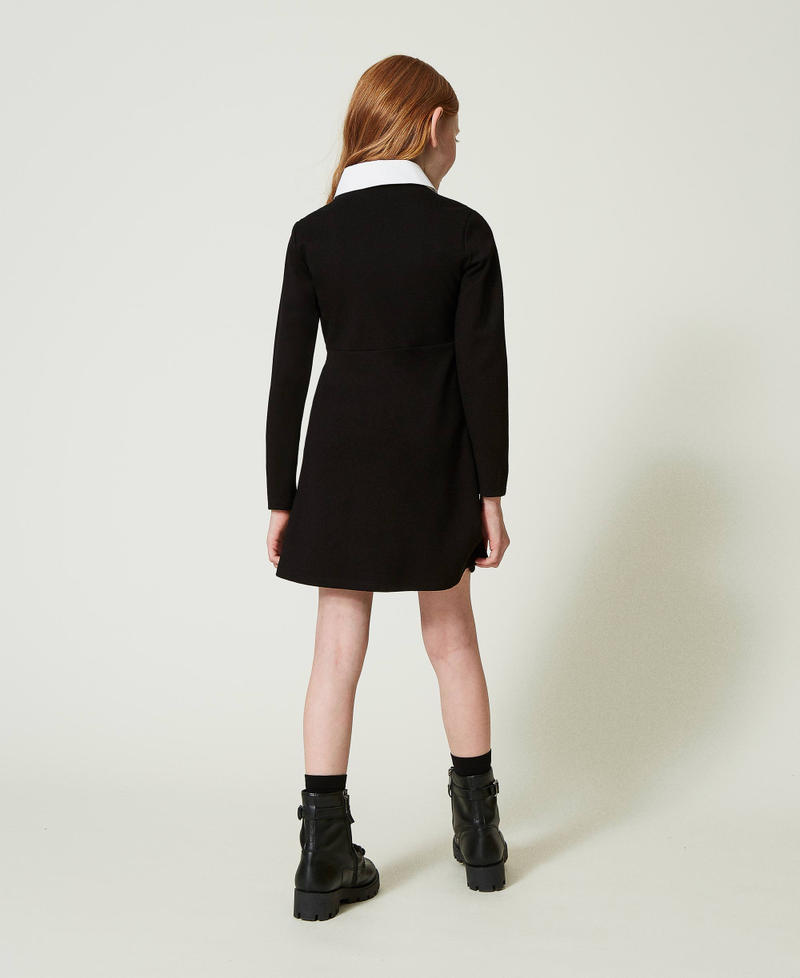 Scee by twin set Abito corto con volant in organza Spedizione Gratuita
