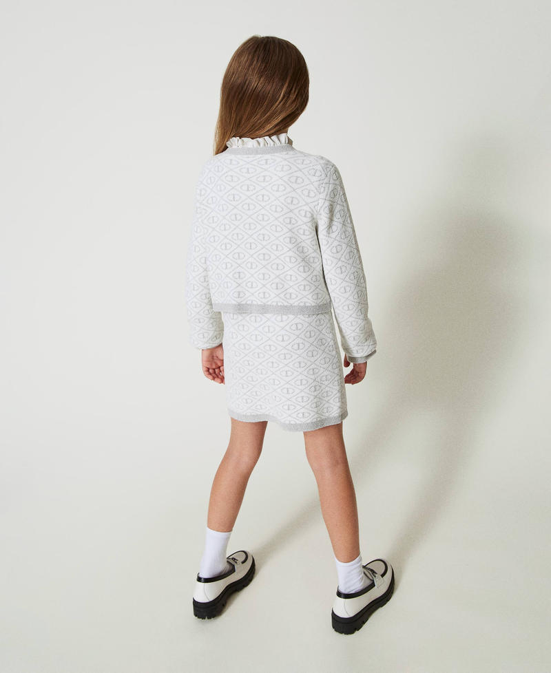 Scee by twin set Giacca in maglia jacquard con Oval T Soddisfazione Garantita