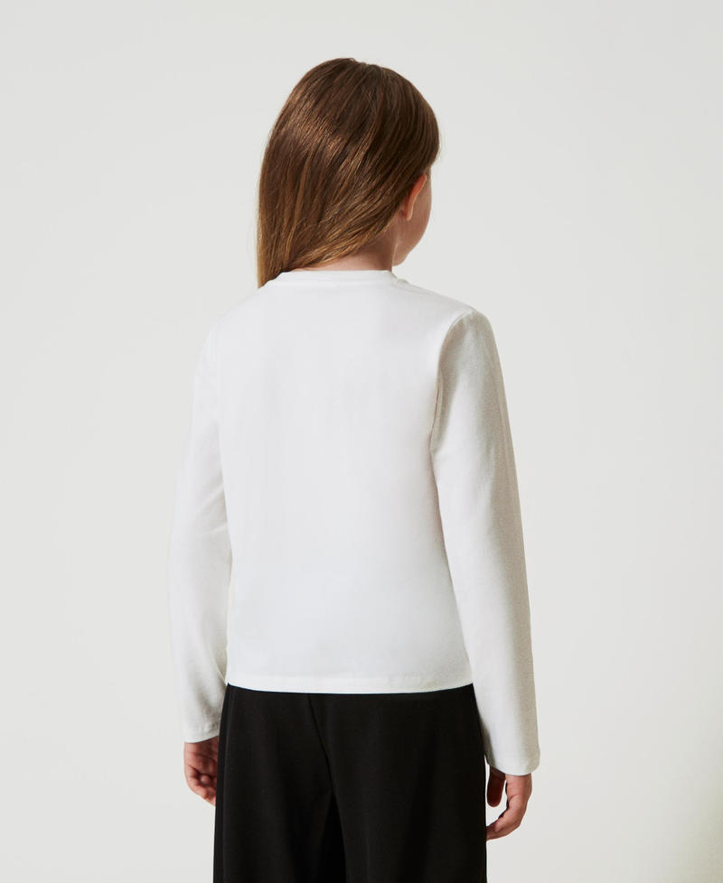 Scee by twin set T-shirt cropped con logo ricamato Negozi Online
