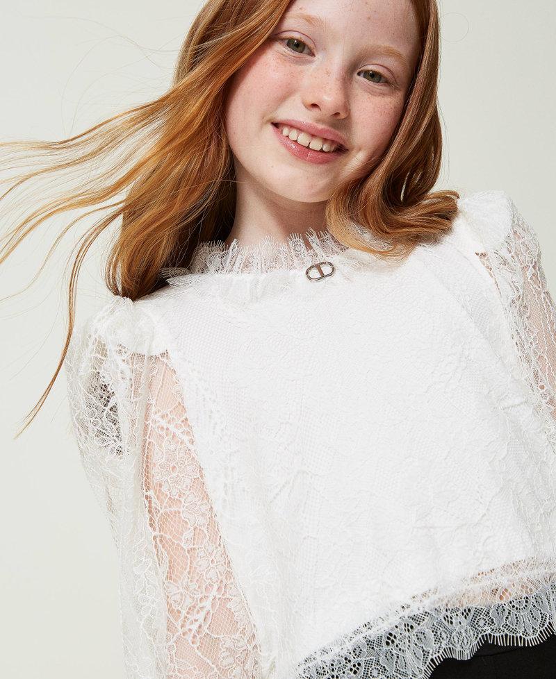 Scee by twin set Blusa in pizzo Valenciennes Fino Al -60%