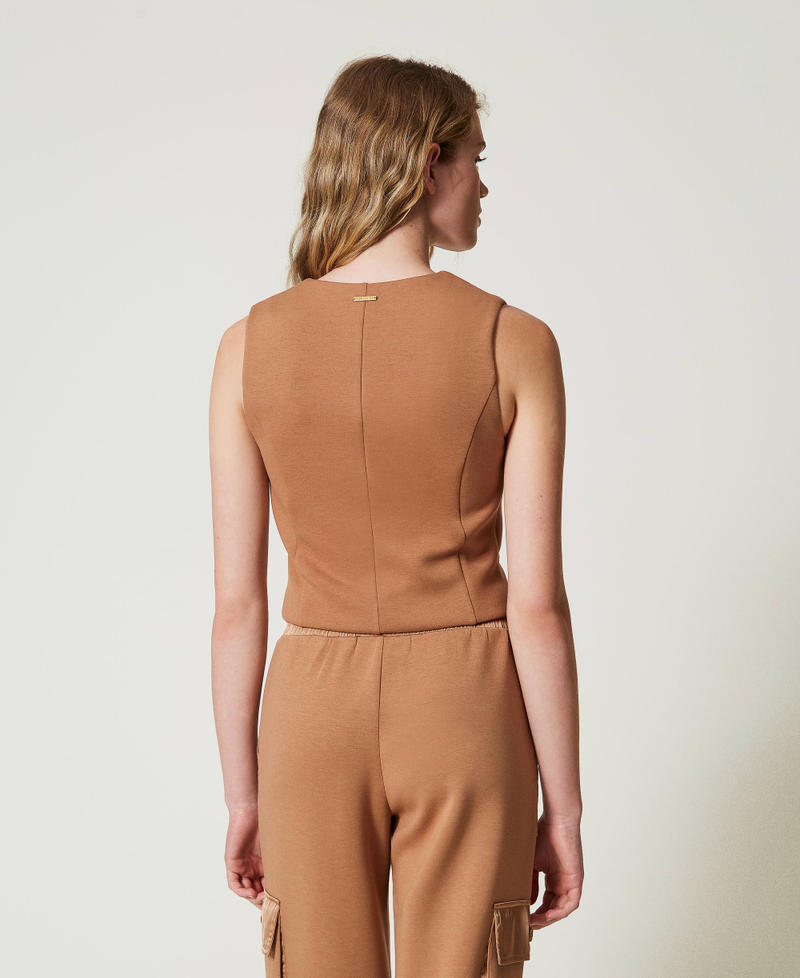 Scee by twin set Gilet in tessuto scuba In Vendita