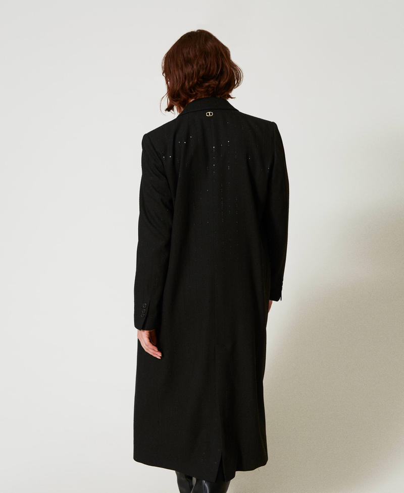 Scee by twin set Cappotto in panno con paillettes Offerta San Valentino