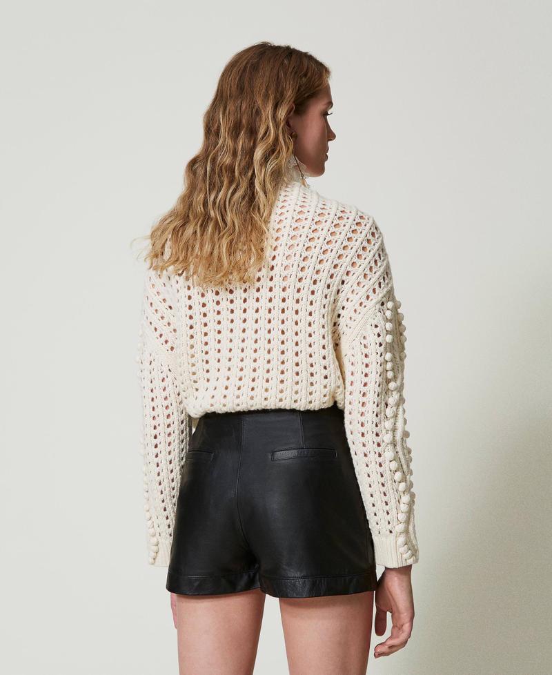 Scee by twin set Shorts 'Fairfax' in pelle con zip I Più Venduti