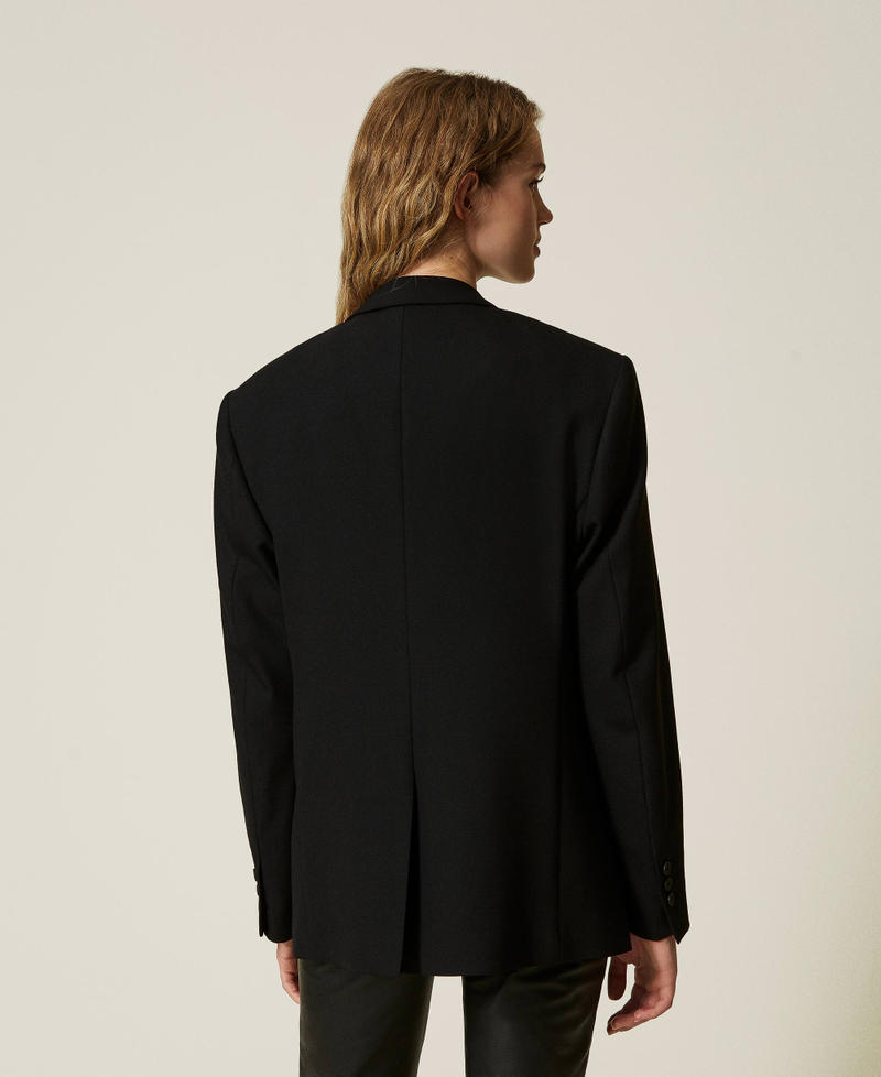 Scee by twin set Giacca blazer sartoriale in serge misto lana Italy