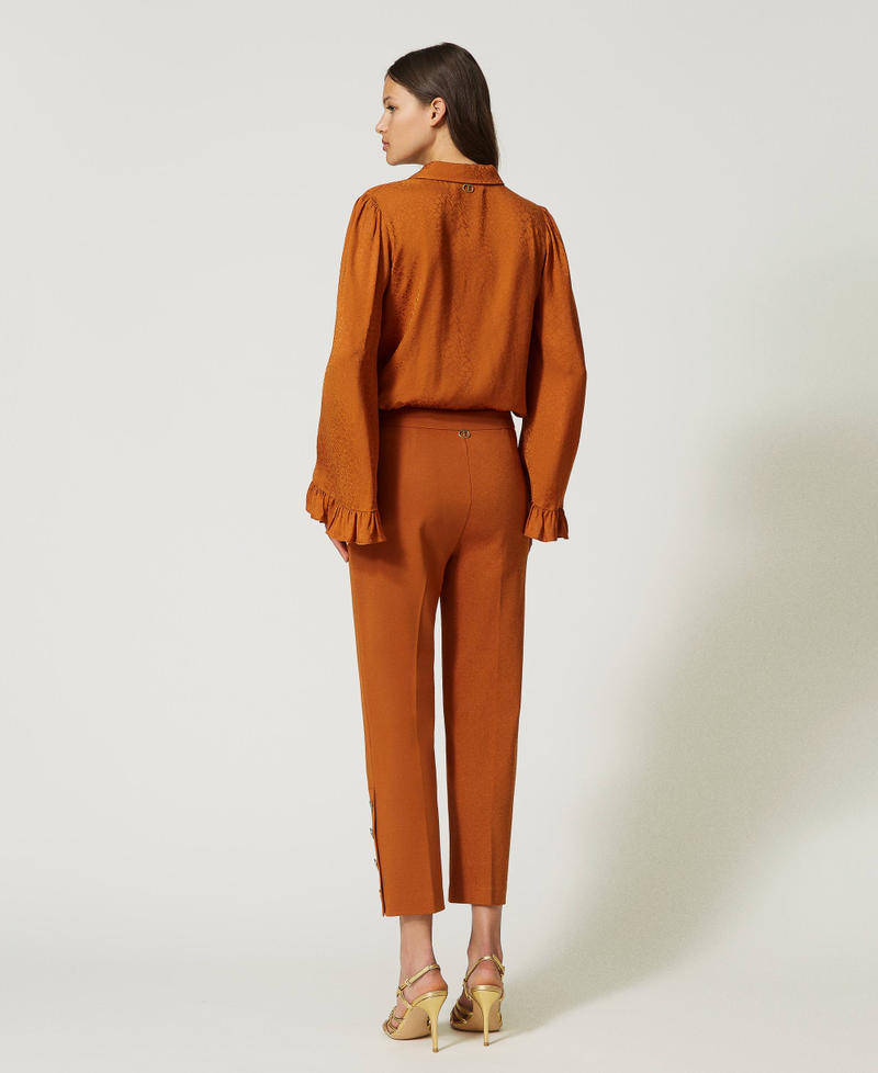 Scee by twin set Pantaloni cropped con bottoni 2025