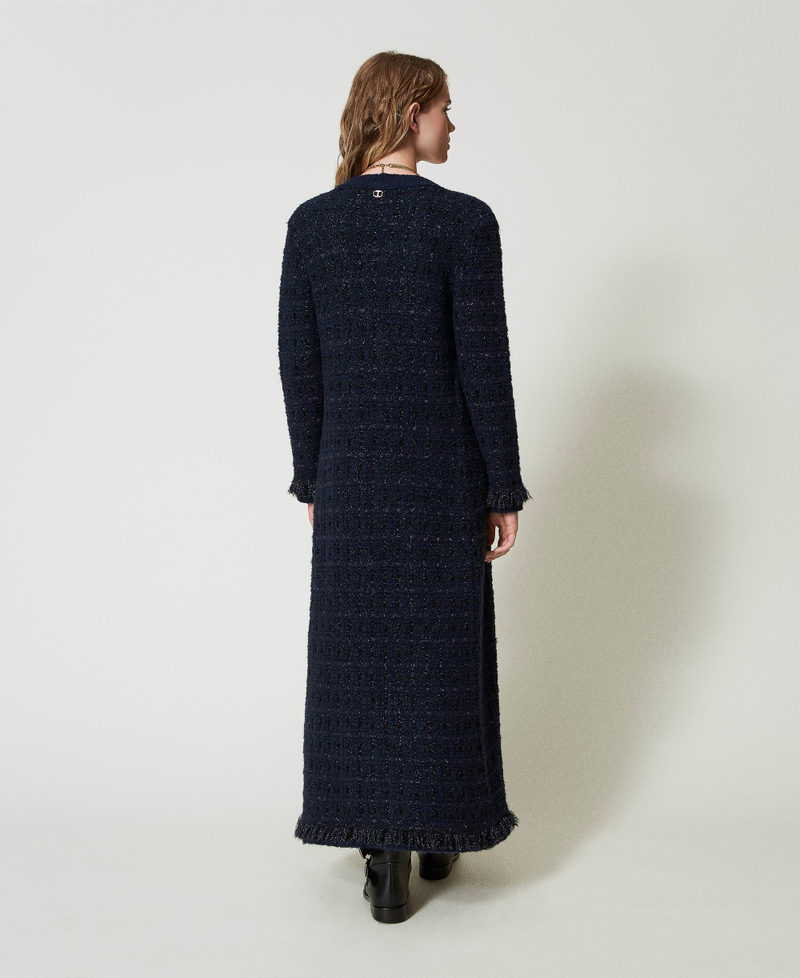 Scee by twin set Cardigan lungo jacquard check Nuovo